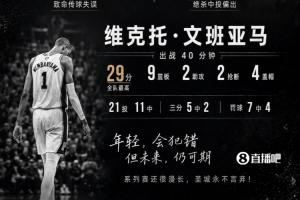 成長(zhǎng)的必經(jīng)之路！文班關(guān)鍵時(shí)刻低級(jí)致命失誤 最后一攻中投失絕殺
