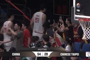 胡金秋9分 趙繼偉8+4 龐崢麟7分 中國男籃半場領(lǐng)先中國臺北26分