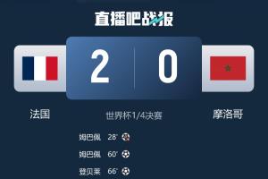 詹俊：盡管比分和上次交鋒一樣，但這次法國隊贏得很輕松