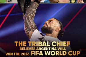 WWE“部落酋長(zhǎng)”羅曼：世界杯決賽支持梅西、阿根廷