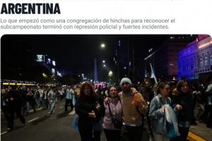 阿媒：阿根廷球迷在方尖碑附近發(fā)生暴力事件，警方采取驅(qū)逐行動