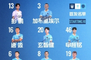 深圳新鵬城足協(xié)杯客戰(zhàn)上海海港首發(fā)陣容出爐！