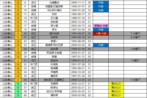 泰山2026中超夏轉(zhuǎn)后報(bào)名名單：撤下德?tīng)柤佣嗟?將 僅補(bǔ)報(bào)郝富博